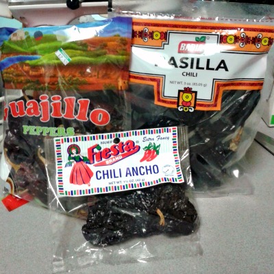 bags of chili peppers